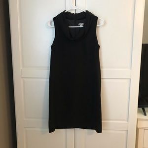 J. Crew black cowneck dress